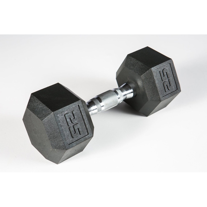 York PVC Hex Dumbbell  Chrome Ergo Handle
