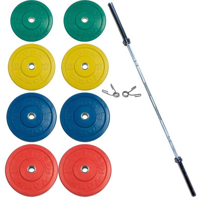 York Rubber Training Bumper Plate Set (Color, Metric)