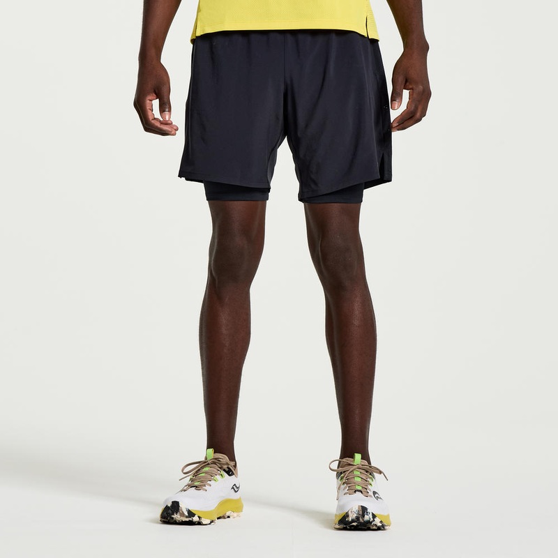 Saucony Men’s Outpace 7 2-In-1 Short SAM800335