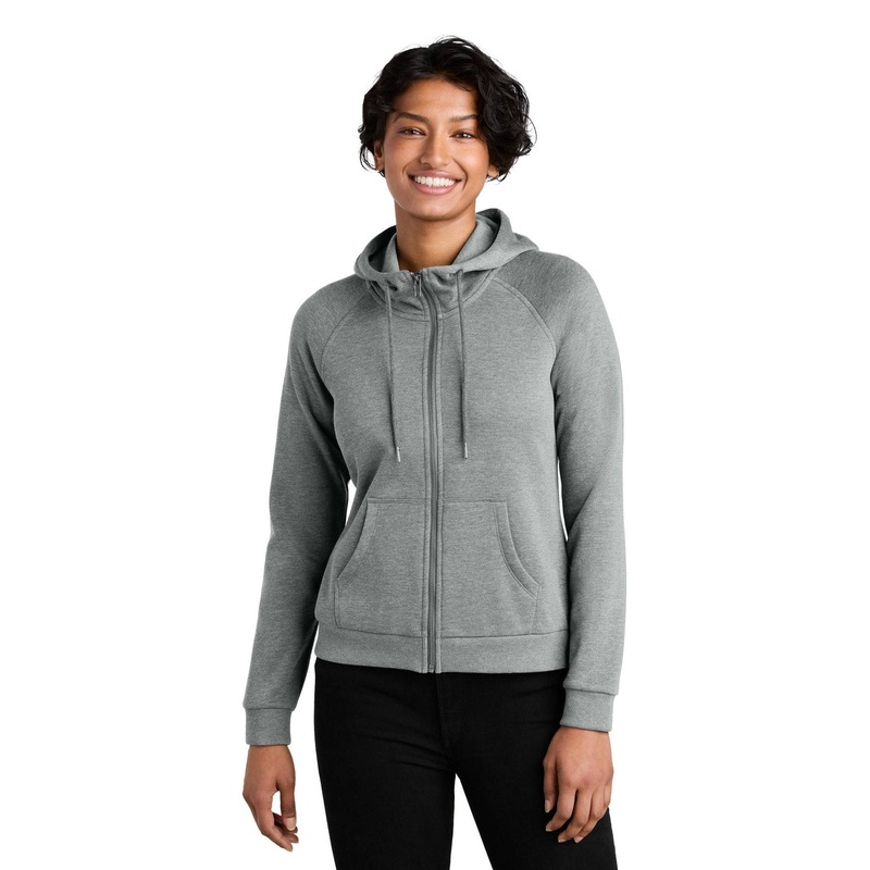 AllMade Women’s Organic CVC Fleece Full-Zip Hoodie AL5003