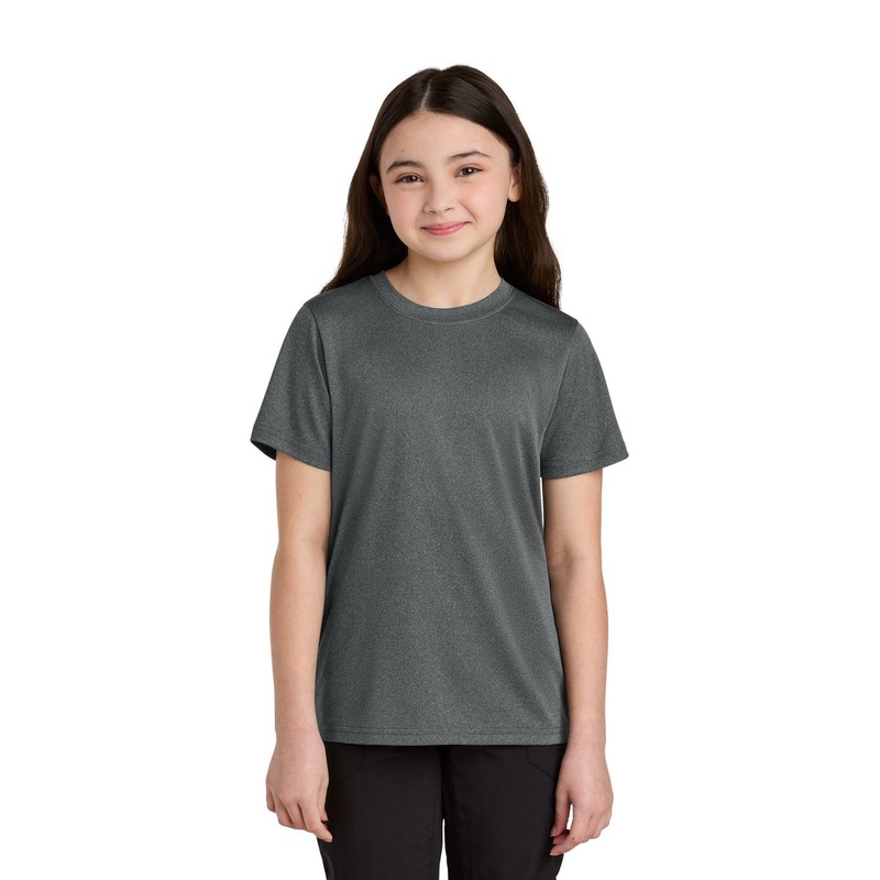 Port & Co Youth Heather Performance Tee PC390Y
