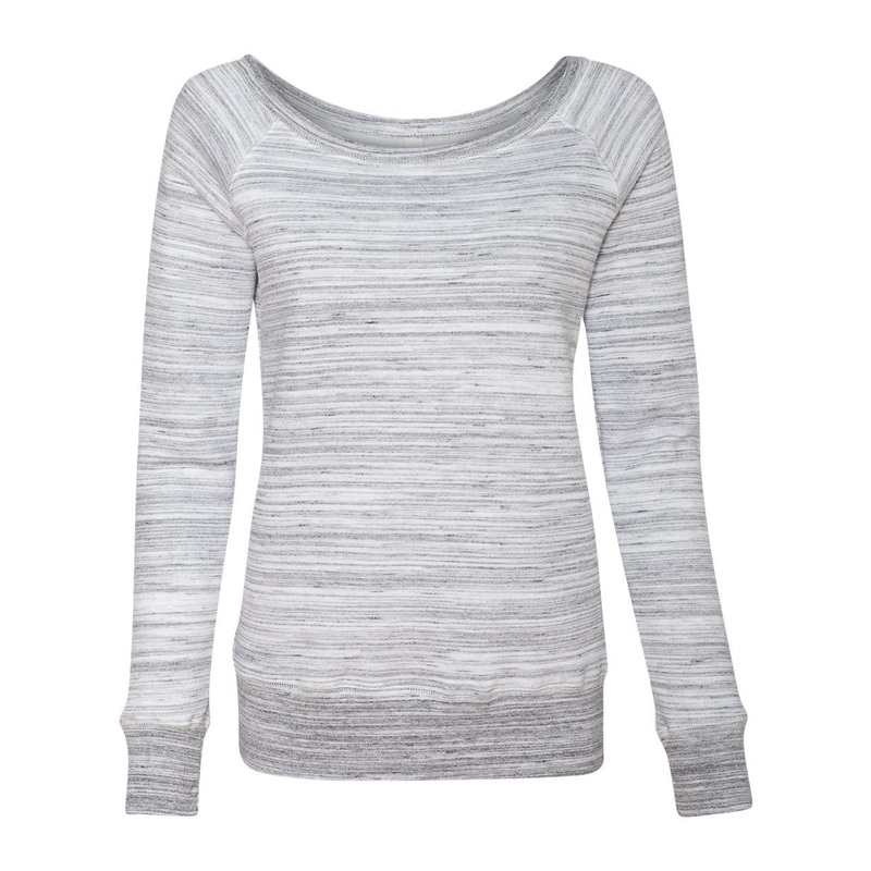 BELLA + CANVAS Women’s Sponge Fleece Wide-Neck Sweatshirt BC7501