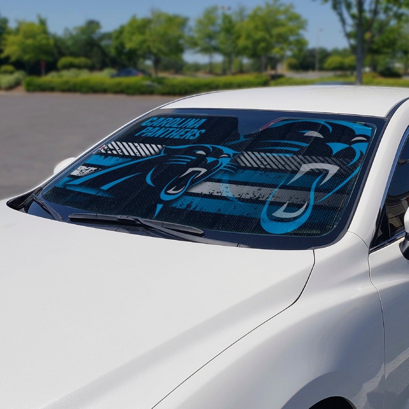 Fanmats Carolina Panthers Windshield Sun Shade