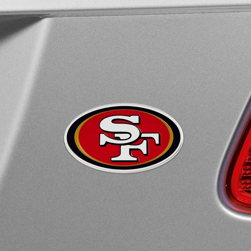 Fanmats San Francisco 49ers Heavy Duty Aluminum Embossed Color Emblem