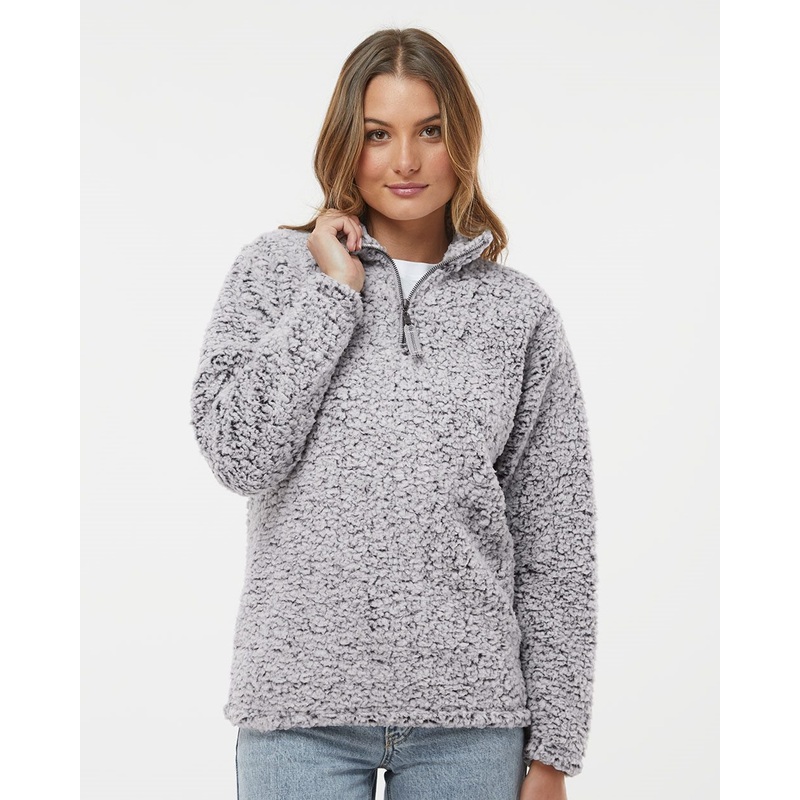 J. America Women’s Epic Sherpa Quarter-Zip Pullover 6573