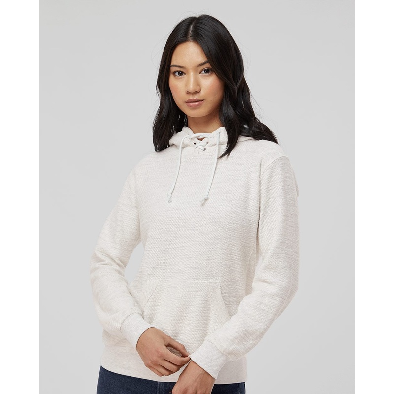 J. America Women’s French Terry Sport Lace Scuba Hooded Pullover