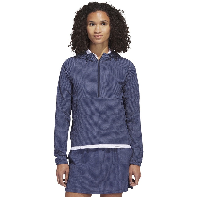 adidas Women’s Seersucker 1/4-Zip Golf Hoodie