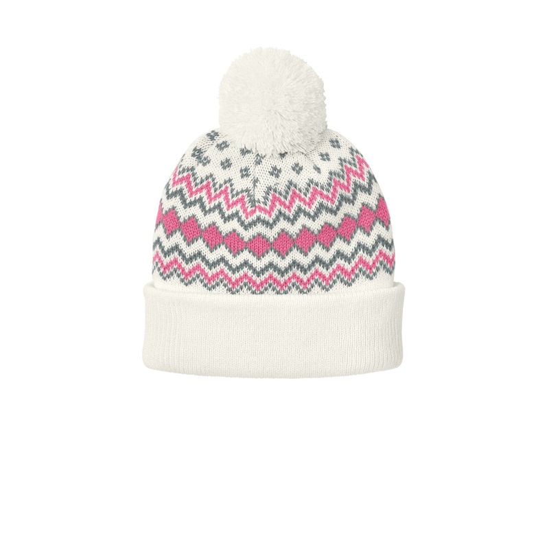 Port Authority Unisex Alpine Pom Beanie C991