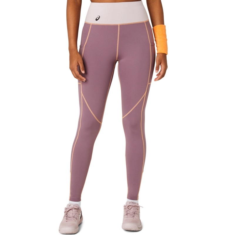 Asics Women’s Tight|Dusty Mauve|Teal Blue|XS|S|M|L|XL