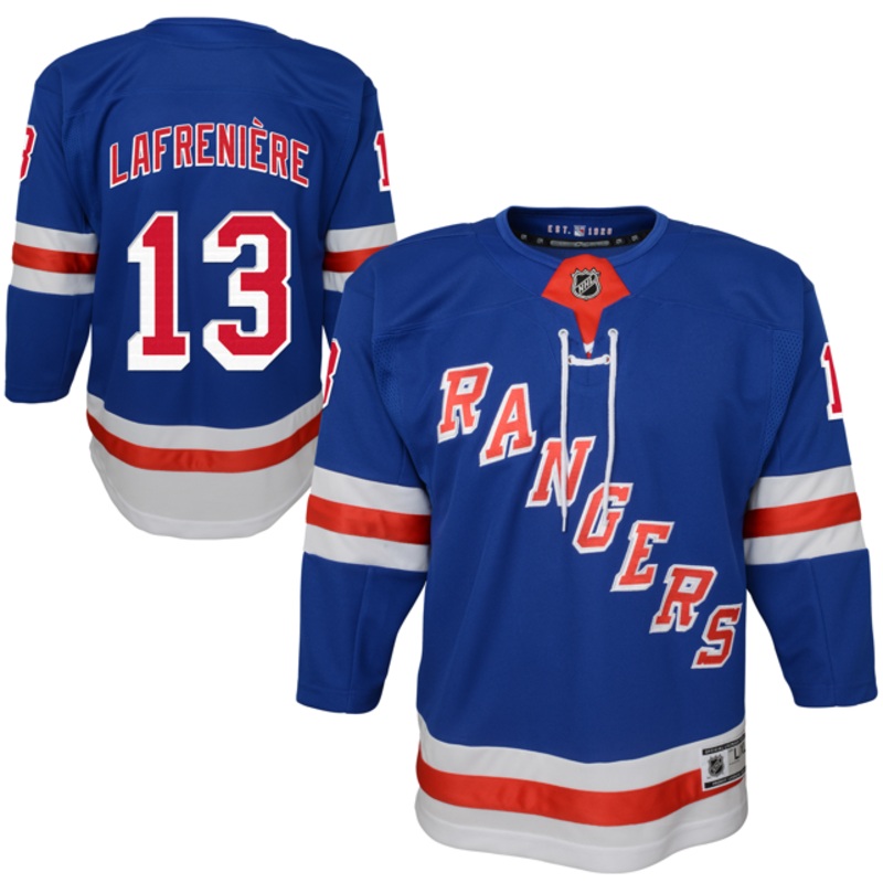 Outerstuff Junior Alexis Lafrenire New York Rangers Home Replica Player Jersey