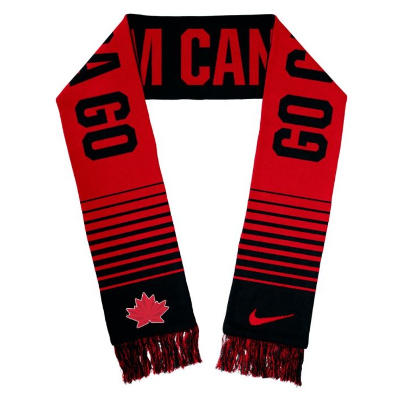 TEAM CANADA OLYMPIC 22 SCARF|TEAM CANADA|BLACK/RED|OS