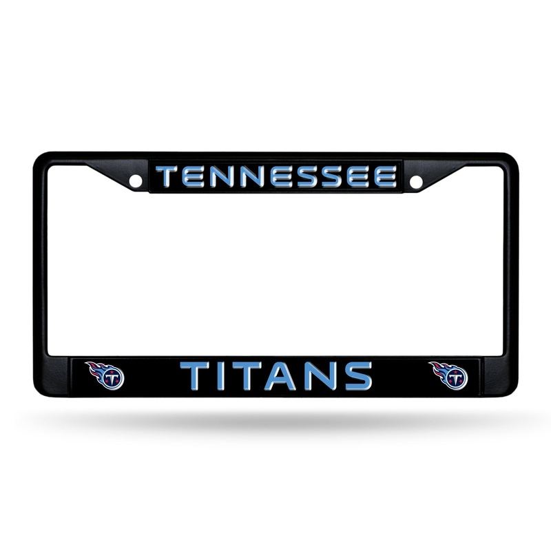 NFL Tennessee Titans Black Chrome License Plate Frame