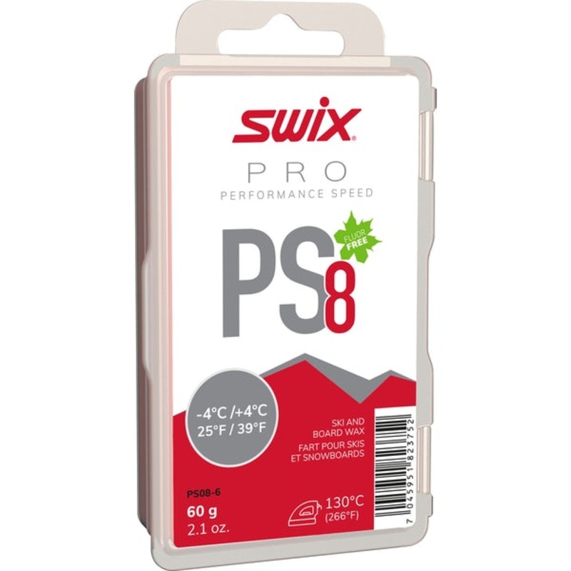 Swix PS8 Red Glide Wax|60G|180G