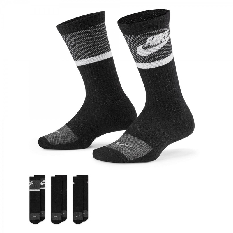 Everyday Crew Youth Socks|BLACK/WHITE|PINK/BLACK|WHITE/BLACK|S|M