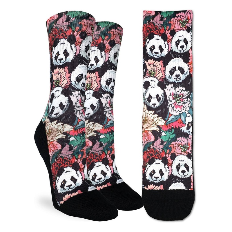Floral Pandas Women’s Socks|5-9