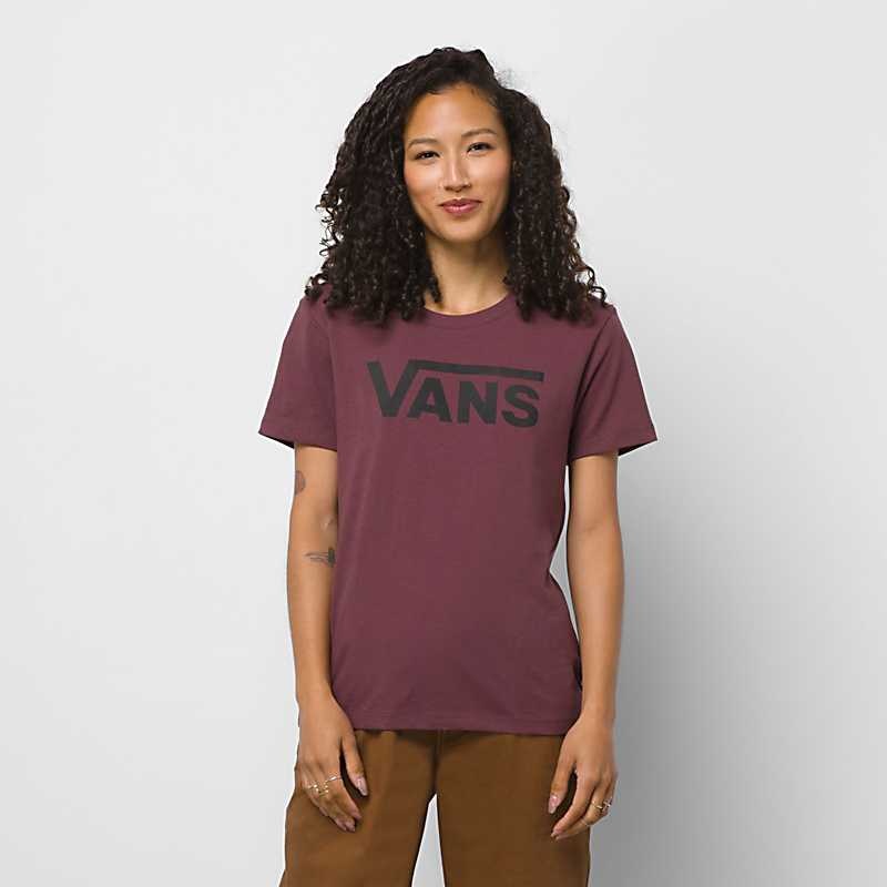 Women’s Flying V Crew T-Shirt|CATAWBA GRAPE|BLACK|CYCLAMEN|TEAL|XS|S|M|L|XL|XXL