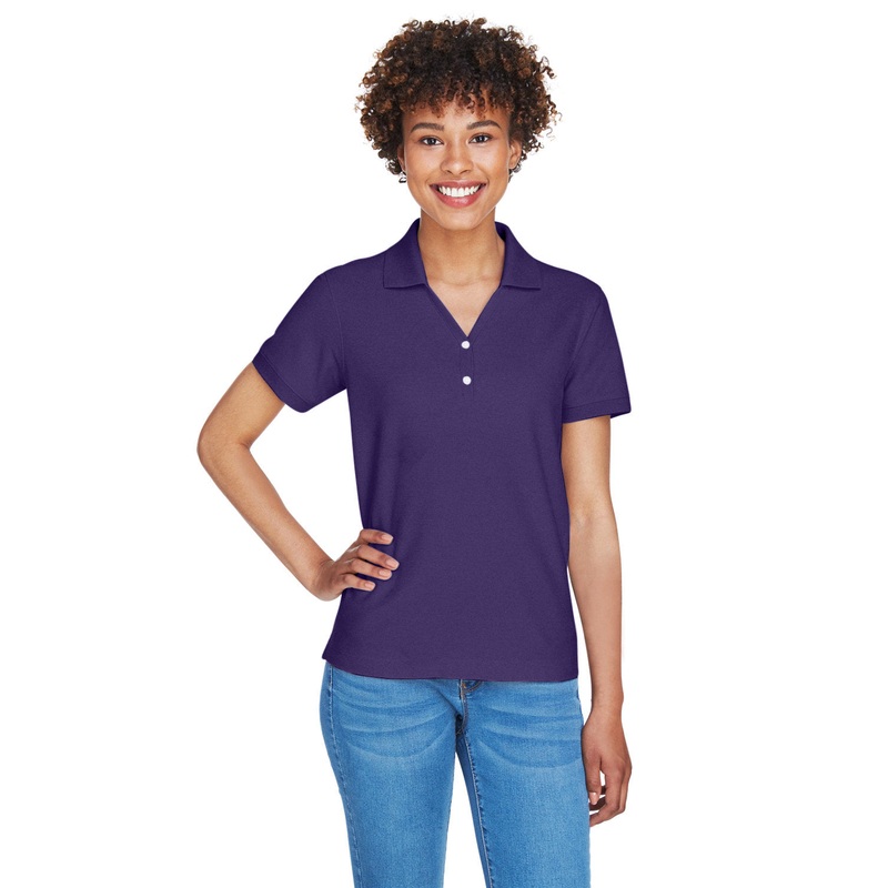Devon & Jones Ladies’ Pima Piqu Y-Collar Polo