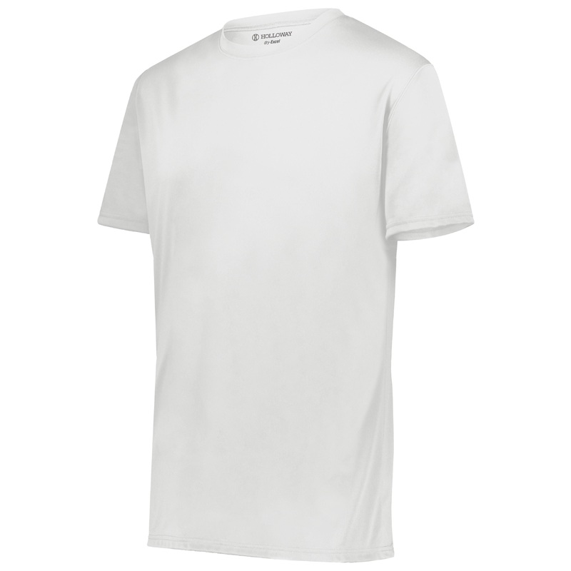 Holloway Youth Momentum Tee|BLACK|SCARLET|WHITE|PURPLE|NAVY|GRAPHITE|CARDINAL|ROYAL|TEAL|LIME|GOLD|ORANGE|DARK GREEN|POWER PINK|SILVER|OLIVE|KELLY|VEGAS GOLD|COLUMBIA BLUE|MAROON|SAFETY YELLOW|POWER BLUE|ELECTRIC YELLOW|ELECTRIC ORANGE|XXS|XS|S|M|L|XL