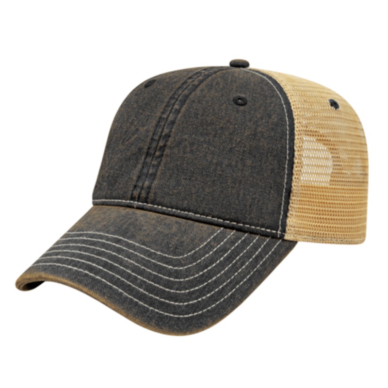Cap America i8527 Premium Vintage Washed Mesh Back Cap
