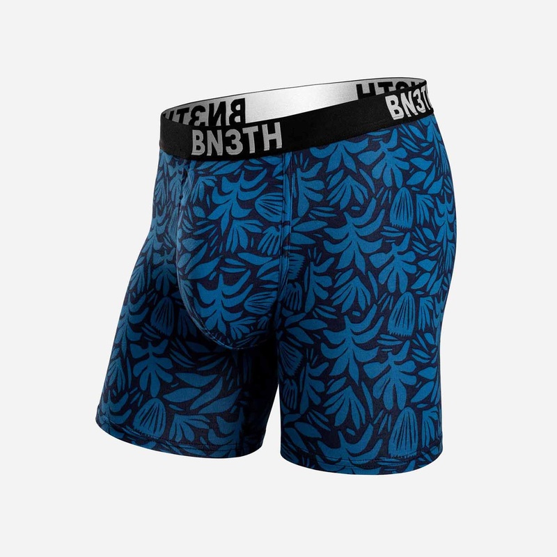 Outset Boxer Brief – Abstract Tropical Navy
