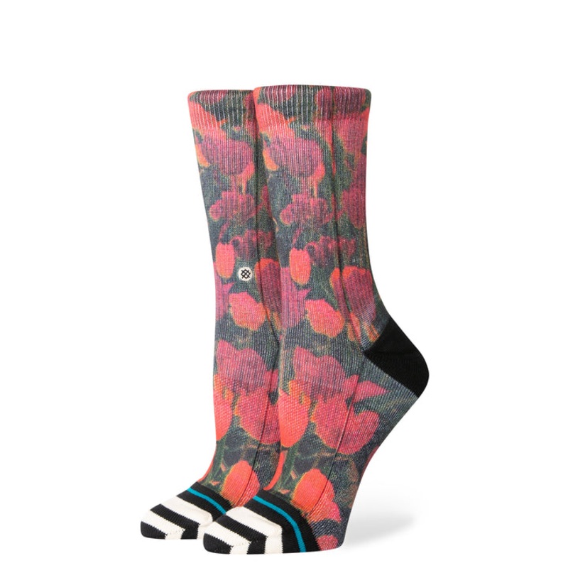 Women’s Riso Crew Socks|BLACK|S|M