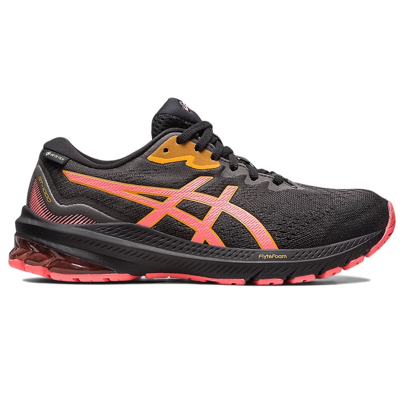 Women’s GT-1000 11 GTX|BLACK/PAPAYA|REGULAR|6|6.5|7|7.5|8|8.5|9|9.5|10|11