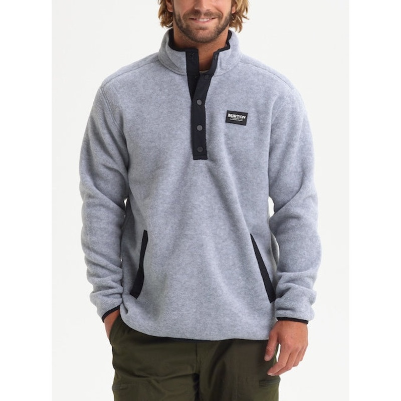 Hearth Fleece Pullover|GREY HEATHER|SILVER GREEN|KELP|S|M|L|XL|XXL