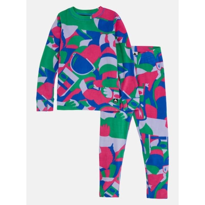 Kids’ Fleece Base Layer Set|MULTI COSMOBLOCK|FOREST MOSS COOKIE CAMO|FLORA MIRAGE|COBRA CAMO|FLOWER POWER|XS|S|M|L|XL