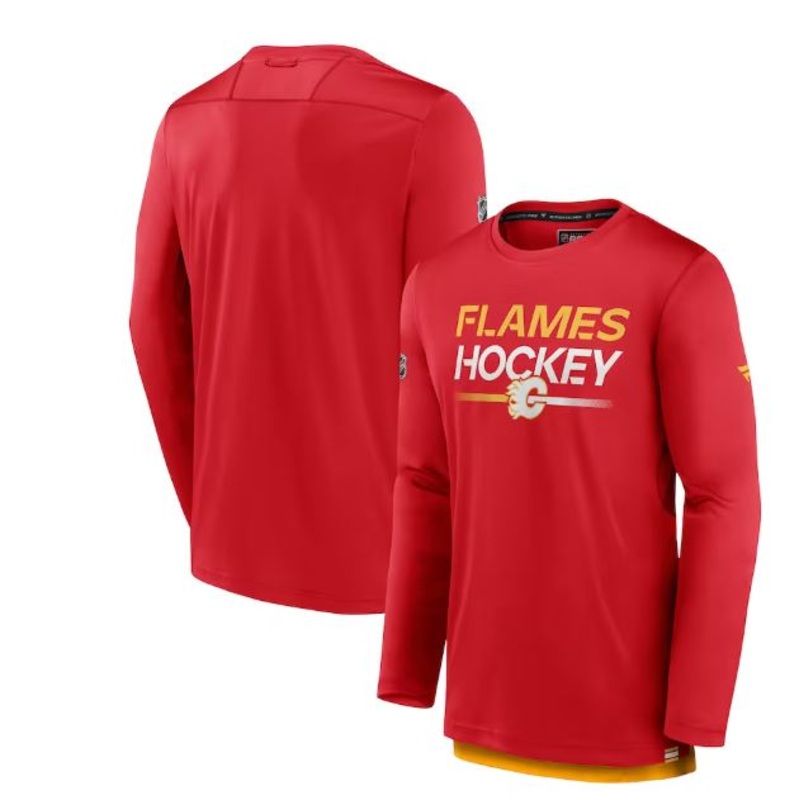 NHL Rink Tech Tee Long Sleeve|EDMONTON OILERS|CALGARY FLAMES|TORONTO MAPLE LEAFS|S|M|L|XL|XXL