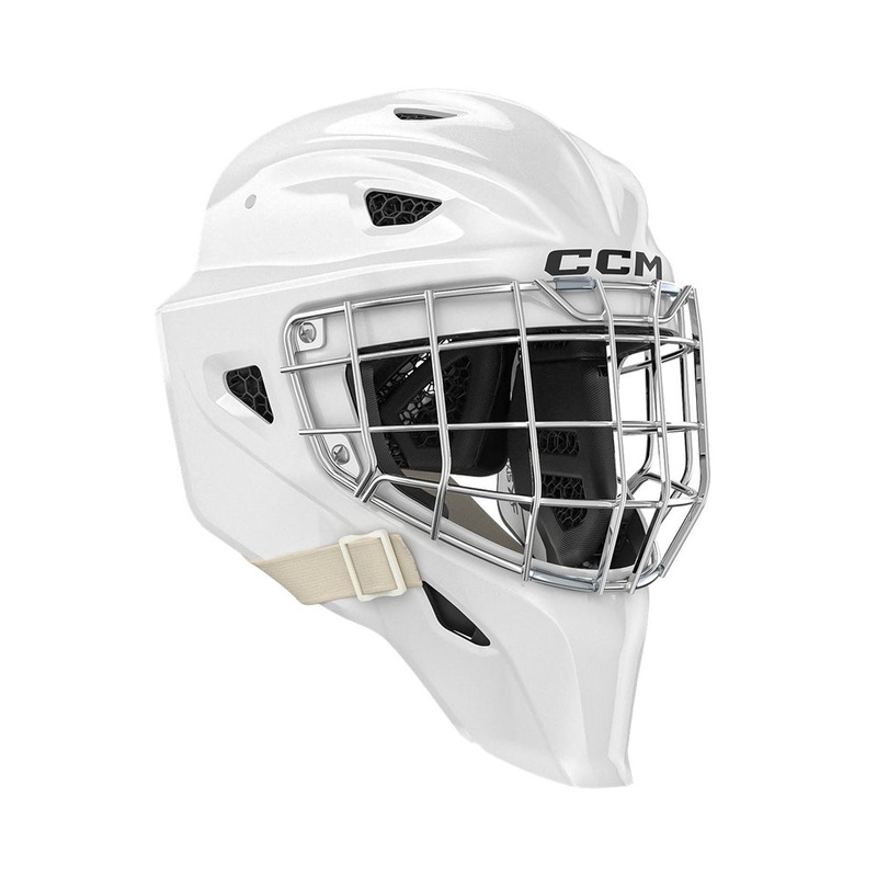 Axis XF Senior Goalie Mask|BLACK|WHITE|L