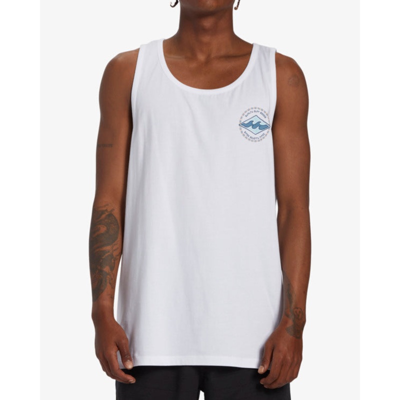 Men’s Rotor Diamond Tank Top|WHITE|VINTAGE INDIGO|S|M|L|XL|XXL