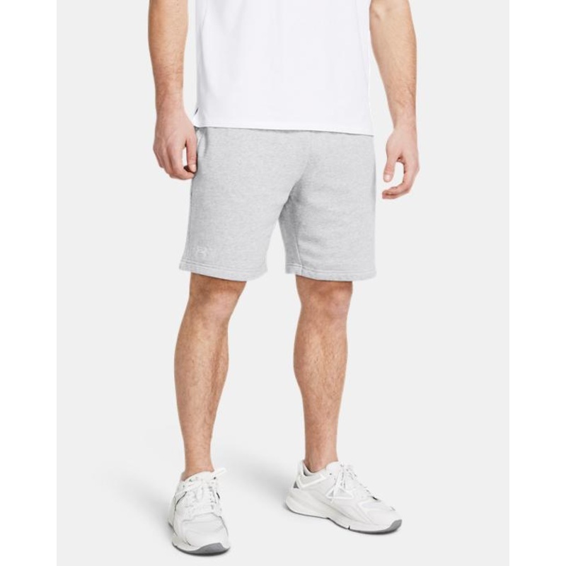 Men’s UA Rival Fleece Shorts|MOD GRAY LIGHT HEATHER/WHITE|BLACK|S|M|L|XL|XXL