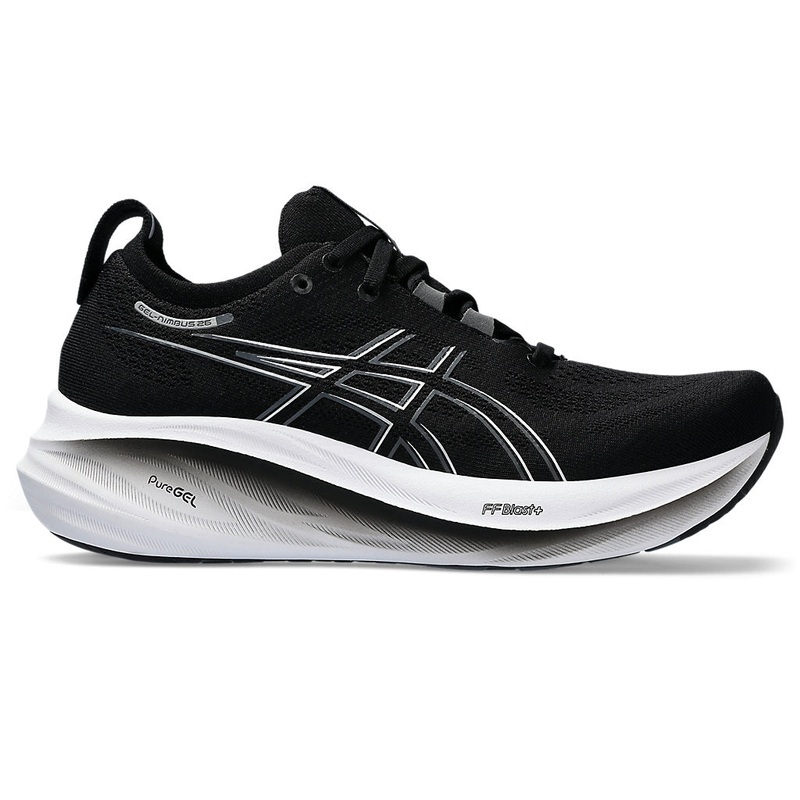 Women’s Gel-Nimbus 26|BLACK/GRAPHITE GREY|REGULAR (B)|WIDE (D)|5|5.5|6|6.5|7|7.5|8|8.5|9|9.5|10|10.5|11