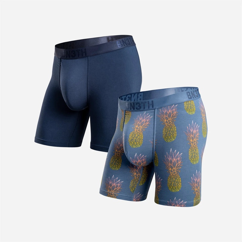 Classic Boxer Brief 2 Pack – Navy/Pineapple Fade Fog