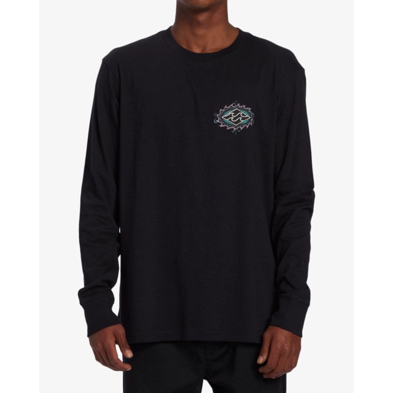 Men’s Crayon Wave Long Sleeve T-Shirt