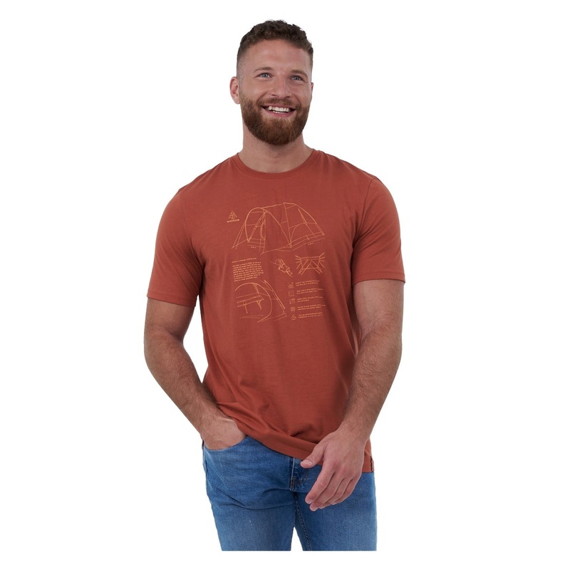 Men’s Cayley Gear Lab T-Shirt|BAKED CLAY|S|M|L|XL|XXL