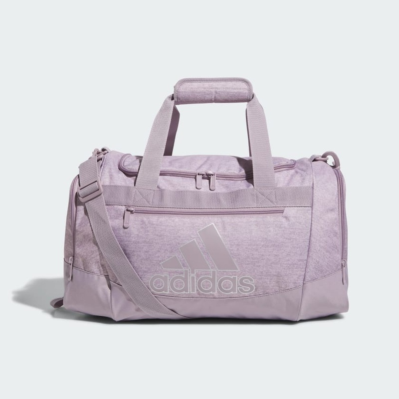 Defender IV Small Duffel|PRELOVED FIG/LIGHT PURPLE/SILVER METALLIC|PRELOVED INK/STONEWASH/ROSE GOLD METALLIC|GREY/CLEAR PINK/ONIX