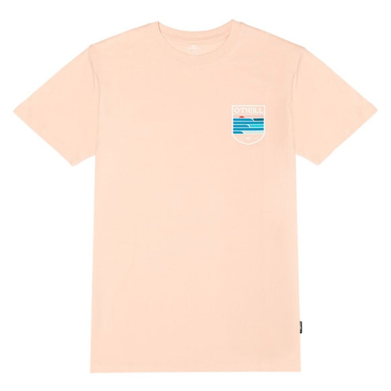 Men’s Crested T-Shirt|DUST PINK|TURQUOISE|S|M|L|XL|XXL