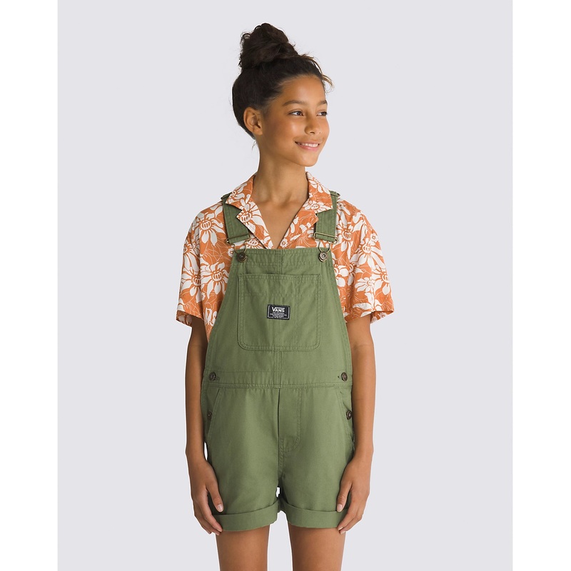 Kids Groundwork Shortalls|OLIVINE|S|M|L|XL