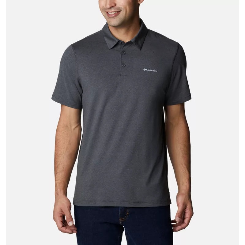 Men’s Tech Trail Polo Shirt|SHARK HEATHER|M|L|XL
