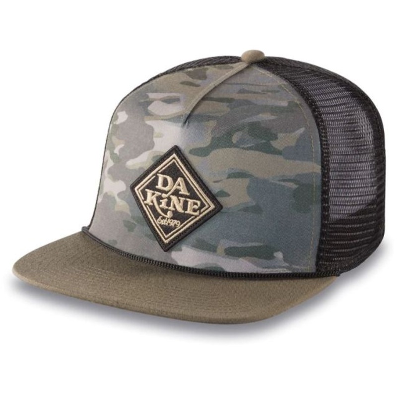 Classic Diamond Trucker Hat|VINTAGE CAMO|BLACK|GRIFFIN