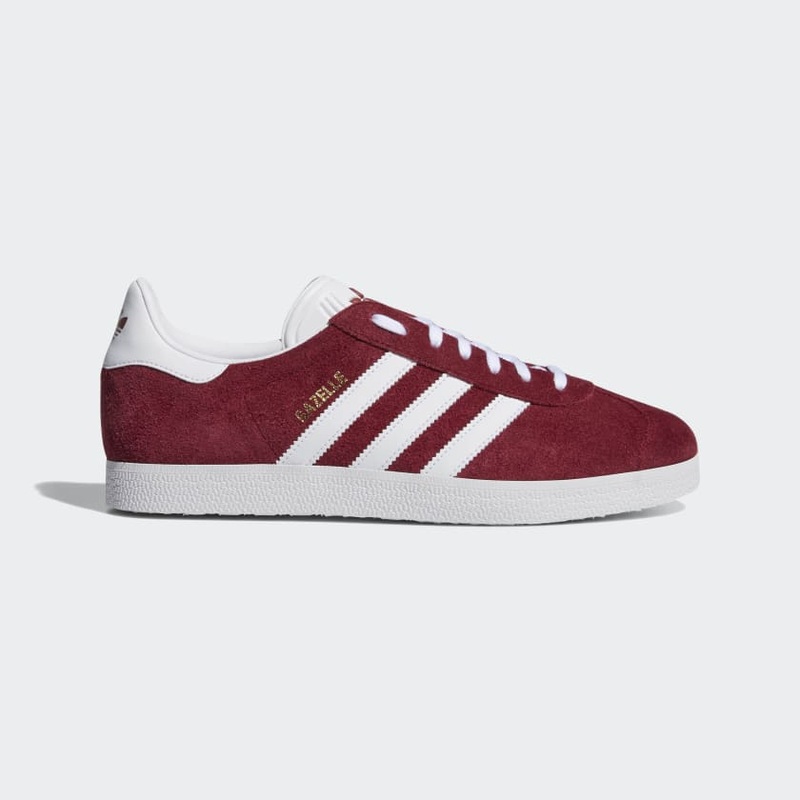Adidas Men’s Gazelle Shoes|COLLEGIATE BURGUNDY/CLOUD WHITE/METALLIC GOLD|SAND STRATA/BETTER SCARLET/CLOUD WHITE|COLLEGIATE NAVY/WHITE/GOLD METALLIC|8.5|9|9.5|10|10.5|11|11.5|12|12.5|13