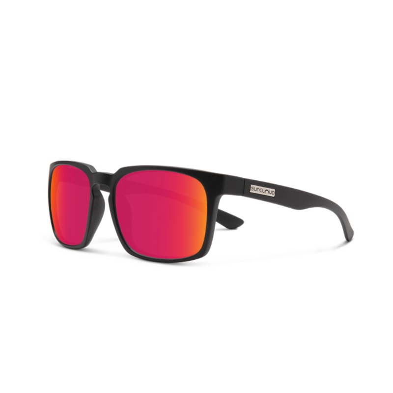 Hundo Polarized|MATTE BLACK/POLARIZED RED MIRROR|BLACK/POLARIZED BLUE MIRROR