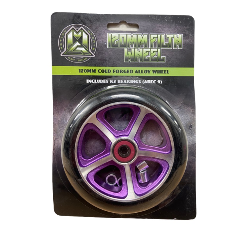 Madd Gear Filth Wheel 120mm|BLACK|GREEN|RED|BLUE|PURPLE|GOLD|BRONZE|GREY