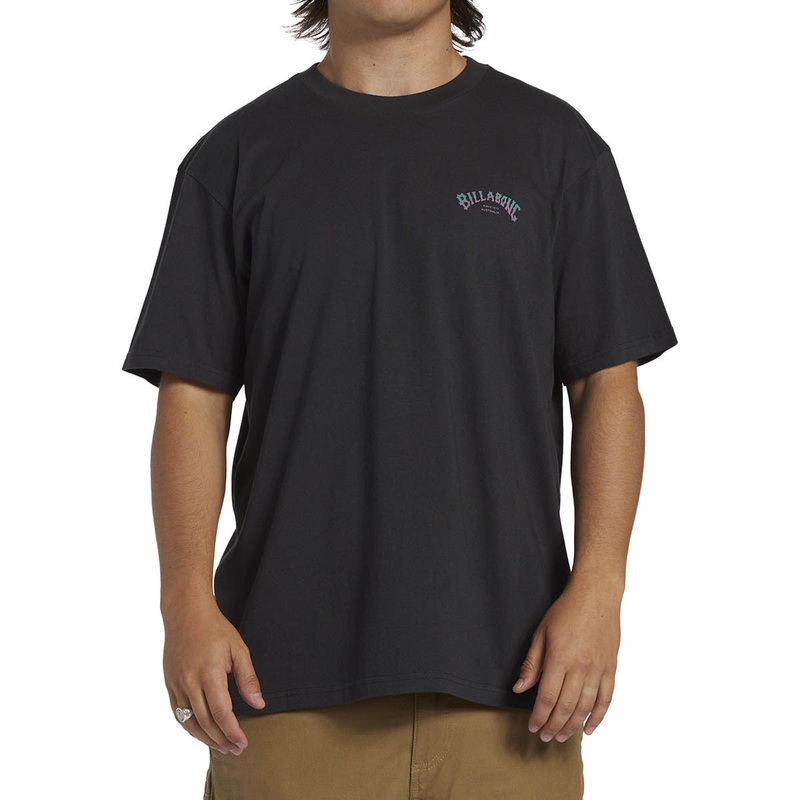 Men’s Stacked Arch T-Shirt|WASHED BLACK|S|M|L|XL