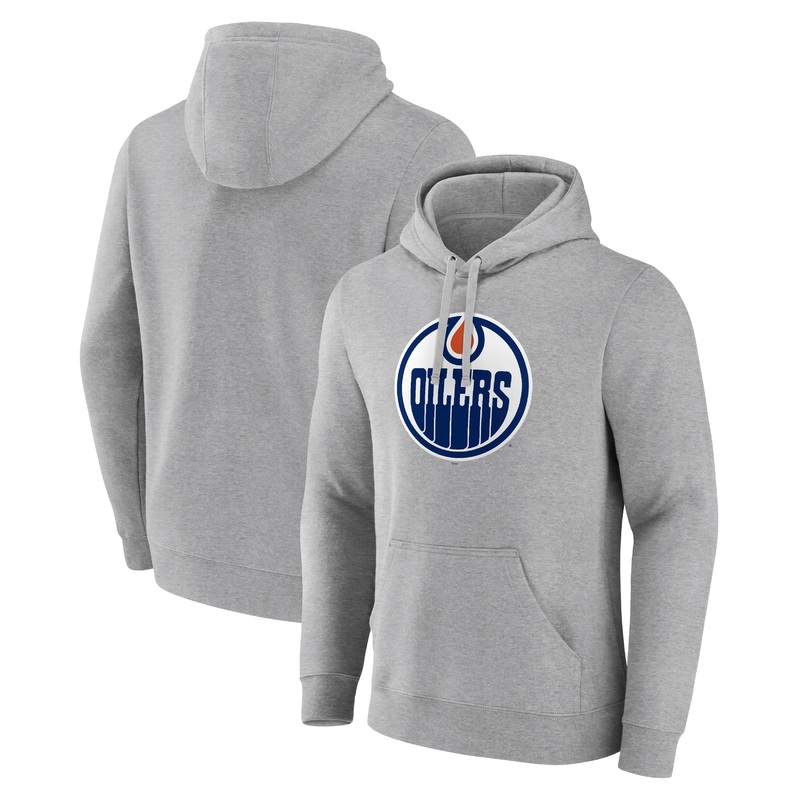 Edmonton Oilers Iconic Secondary Colour Logo Graphic Hoodie