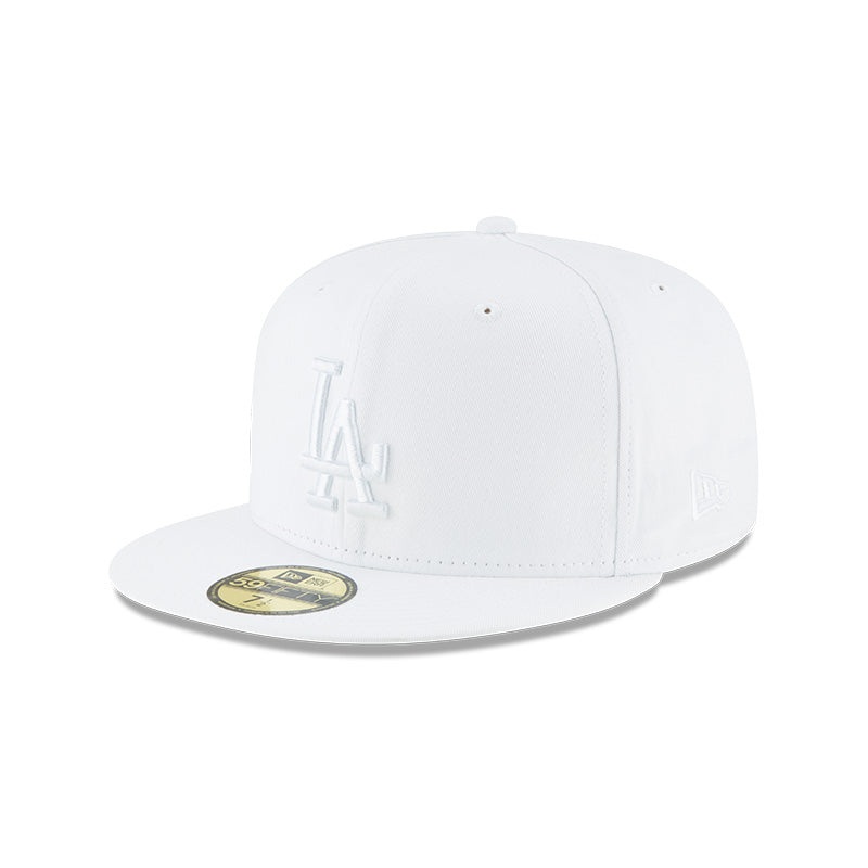 Los Angeles Dodgers White/White Basic 59FIFTY Fitted