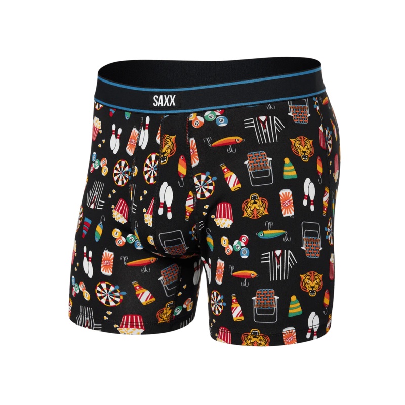 Daytripper Boxer Brief – Types Of Stripes-Black