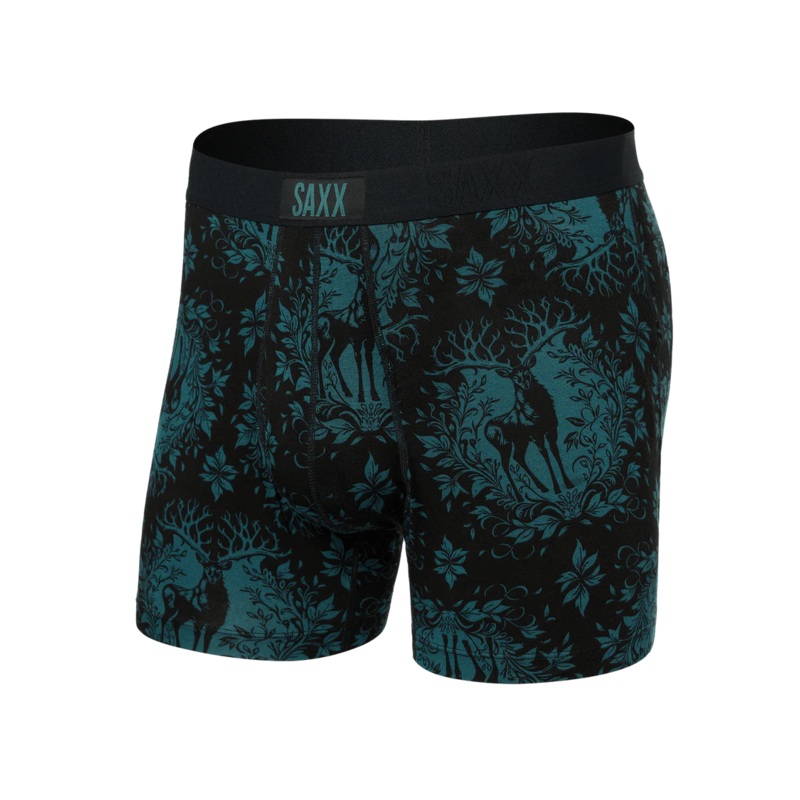 Ultra Boxer Brief – Deer Damask-Black