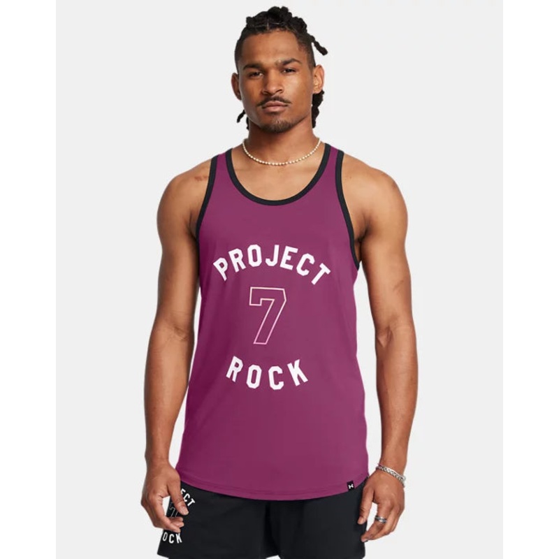 Men’s Project Rock Mesh Badge Of Honor Tank